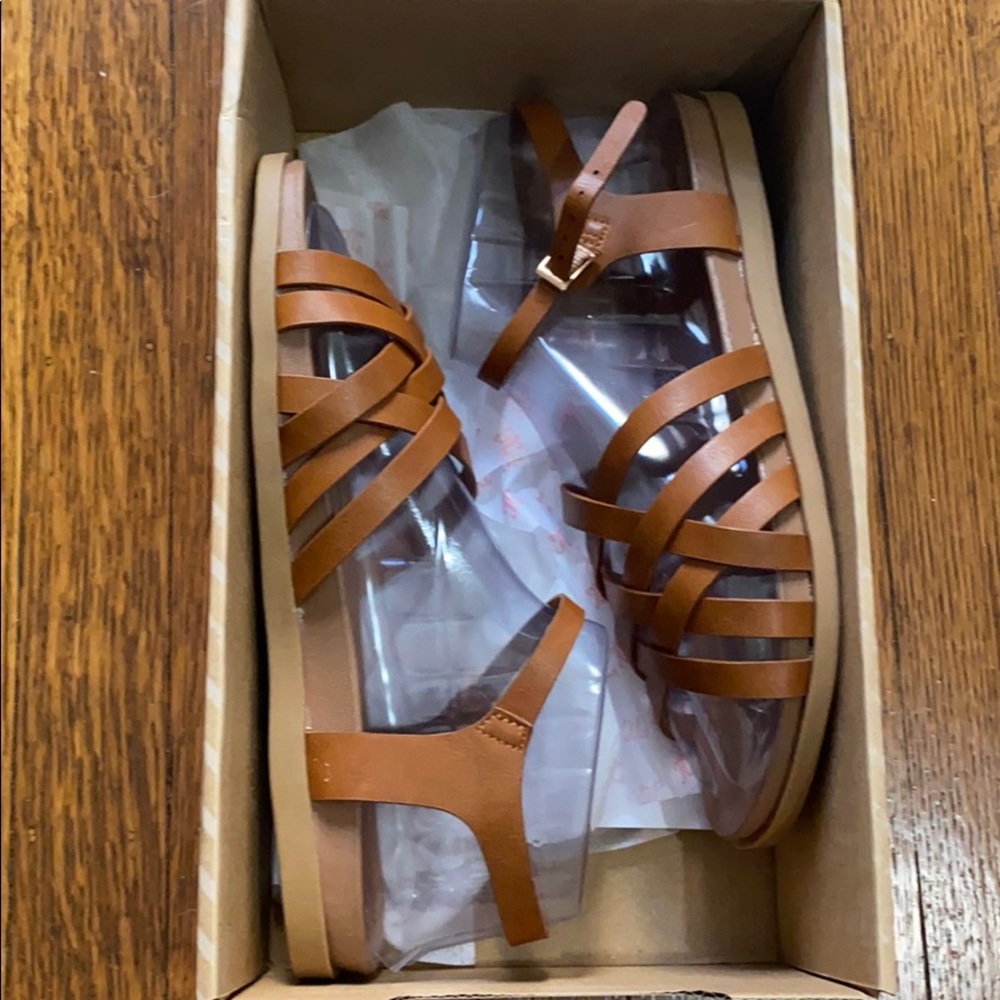 Tan sandals